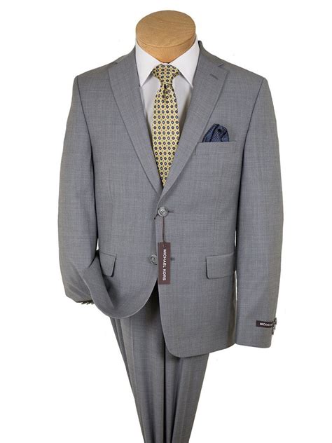 michael kors light blue sharkskin suit|Michael Kors wool pants.